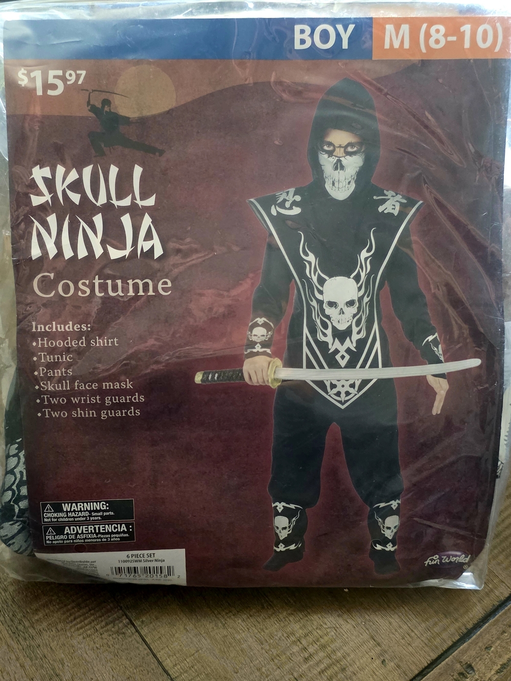 Ninja Kids Costume - Boy - Black